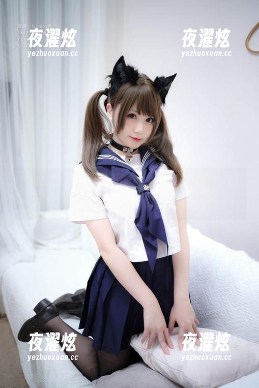 nyako喵子大魔王的纯白婚纱写真，福利大放送，是否能让你眉头一挑？